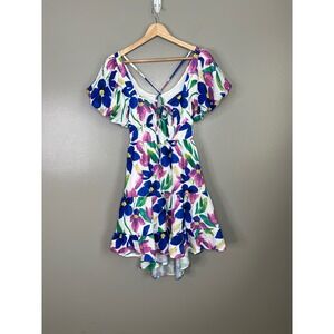 Princess Polly Tate mini‎ multi floral dress size 8 party summer travel
